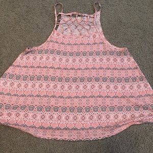 Aeropostale cage front tank top